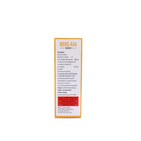 Mero-Aaa 1Gm Injection Price, Uses, Side Effects, Composition - Apollo ...