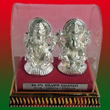 Buy Robinec 92.5% Silver Coated Best Diwali Gift Lakshmi Ganesha Idols ...