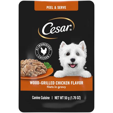 20-Pack 1.75-Oz Cesar Filets in Gravy Wet Dog Food (Wood-Grilled ...