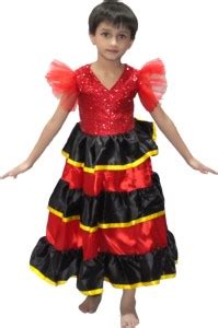 KAKU FANCY DRESSES Spanish Gown/Senorita Gown/Flamingo Gown/Spanish ...