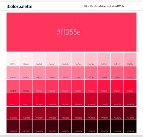 Radical Red Color | ff355e information | Hsl | Rgb | Pantone