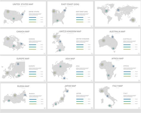 PowerPoint Map Template 的图像结果