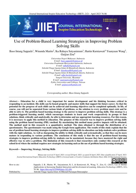 Image result for Problem-based Learning Strategies