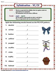 Image result for Syllable Pattern CV
