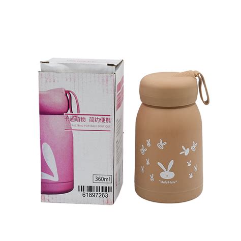 Cute water bottle for kids - 330 ml Cute Bunny Water Bottle | Cute Rab