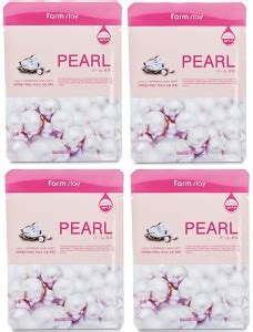 Farmstay Pearl Visible Difference Face Sheet Mask Each 23ml Pack of 4 ...