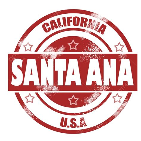 Santa Ana Stamp Image With Hi Res Rendered Artwork That Could Be Used ...
