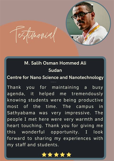 Inbound testimonials | Sathyabama Institute of Science and Technology ...