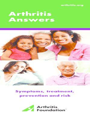 Fillable Online arthritis Arthritis Answers - Arthritis Foundation ...