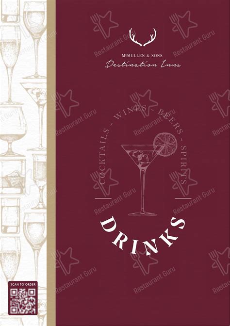 Menu at Warbler on the Wharf pub & bar, Milton Keynes