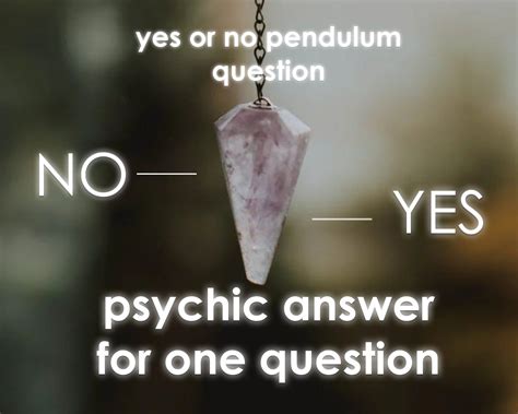 Yes no pendulum questions – Artofit