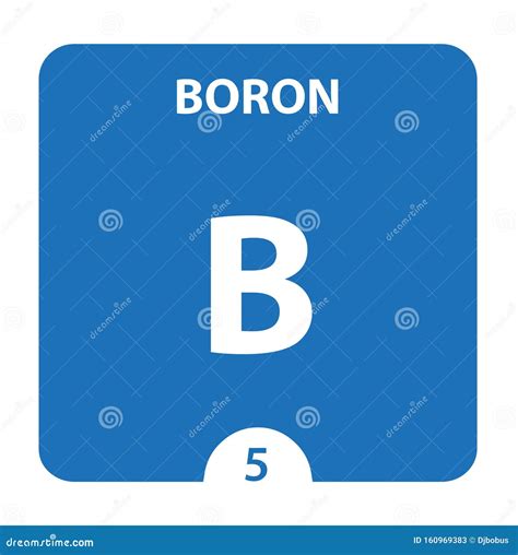 Boron Symbol Yellow Cube Stock Image | CartoonDealer.com #112377433