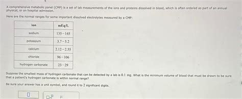 Image result for CMP Lab Values