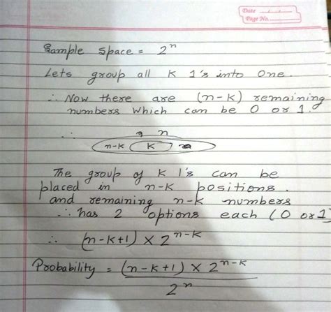 Probability: probability of selecting an n-bit string in which there is ...