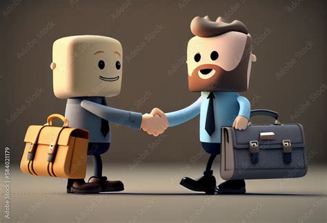 Business Handshake Cartoon 的图像结果