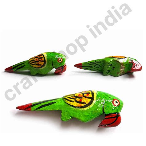 3d Wooden Parrot – craftshopindia