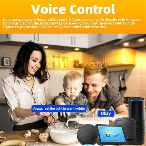 Buy GIDERWEL ZigBee 3.0 Smart Recessed Downlight RGBWW 4 Inch Work with ...