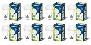 Buy Crompton Dyna Ray 9W Round E27 LED Cool Day Light Pack of 8 Online ...