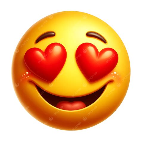 Heart Eyes Emoji With Big Smile, Heart Eyes Emoji, Emoji PNG ...
