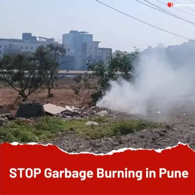 Stop garbage burning in Pune