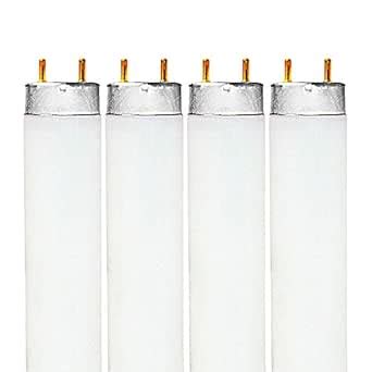Luxrite F32T8/765 32W 48 Inch T8 Fluorescent Tube Light Bulb, 6500K ...