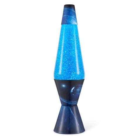 Schylling Original 14.5 Inch Azure Galaxy Pattern Lava Lamp, Silver ...