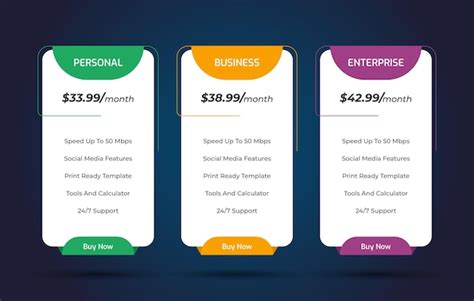 Pricing Table Design 的图像结果