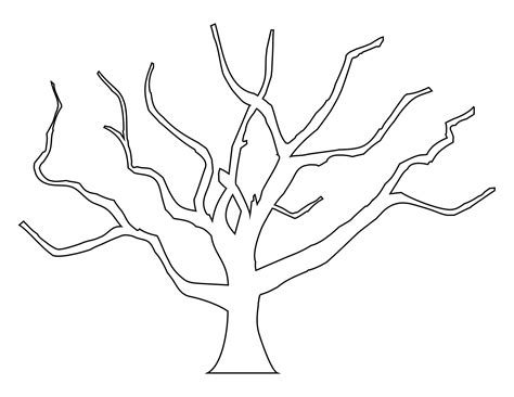 Outline Printable Tree Template - Employee Onboarding Template