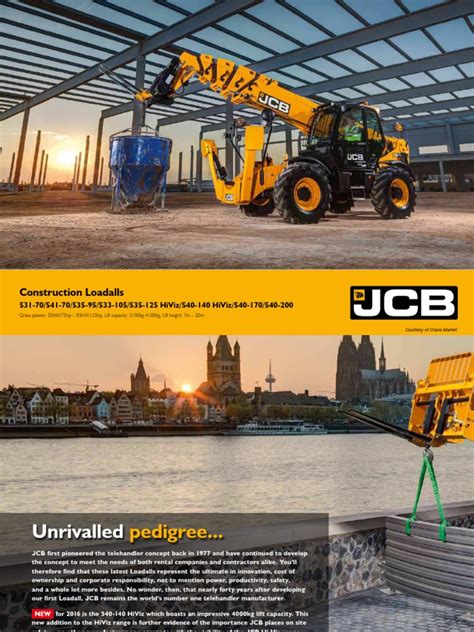 JCB Telehandler Specifications 的图像结果