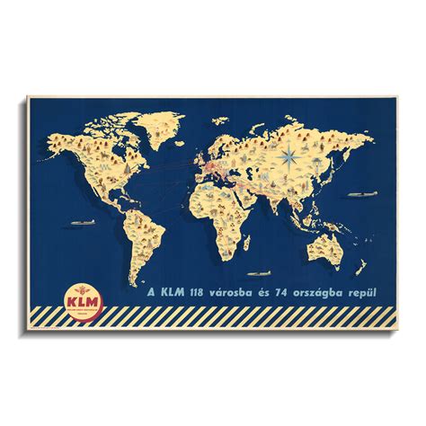 KLM Royal Dutch Map – Calcuttan