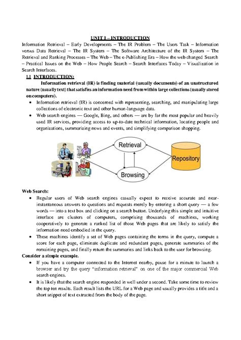 Information Retrieval Techniques - Module 1: Concepts and Applications ...