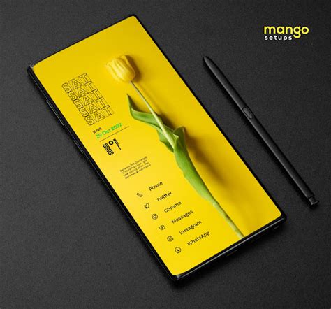 Golden Wave | Niagara Launcher Android Homescreen Setup No.401 - mango ...