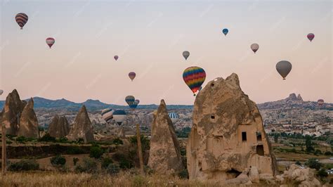 Premium Photo | Turkey balloons cappadocia goreme kapadokya sunrise in ...