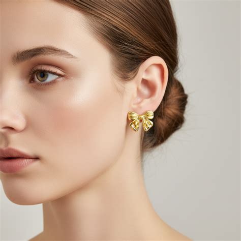 Bow Shaped Stud Earrings – Faerie
