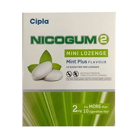 Buy Nicogum 2 mg Sugar Free Mint Plus Flavour Mini Lozenges 10's | 19 ...