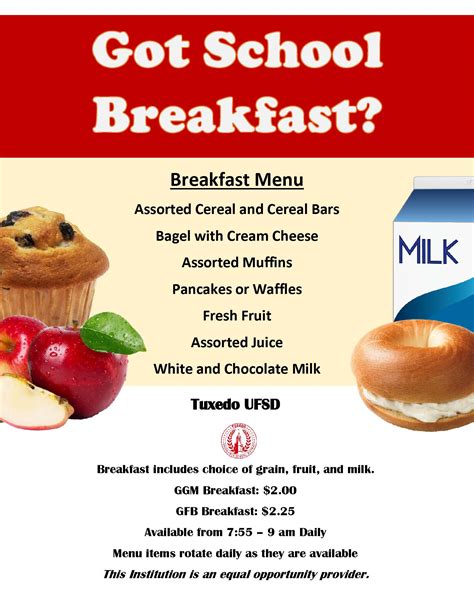 Food Services | Tuxedo Union Free School District