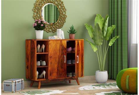 Buy Willow Shoe Rack (Honey Finish) Online at Best Prices : Urbanwood