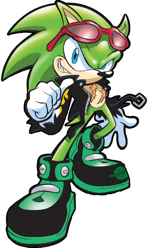 Scourge The Hedgehog Render#2 (Black Outline) by raventart2342 on ...