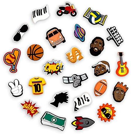 INMAKER Shoe Charms for Croc, 25 100 PCS Decoration Charms for Crocs ...
