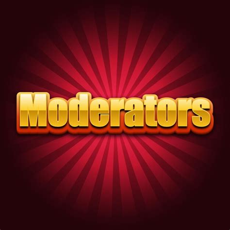 Image result for Moderator Text