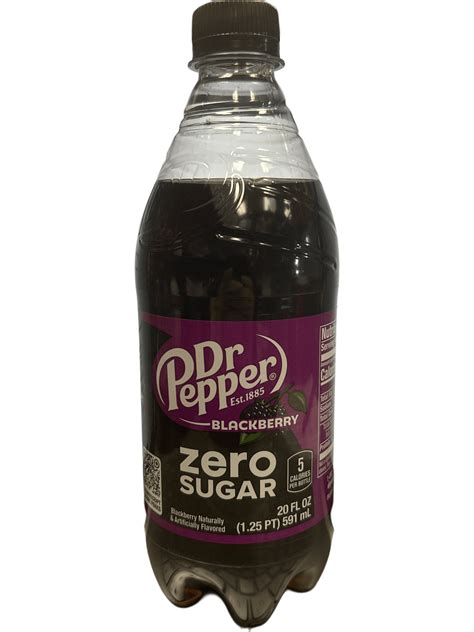 Dr. Pepper Blackberry Zero Sugar Bottle 591ML - U.S Edition