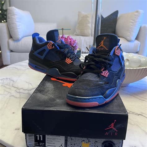 Jordan 4 ‘Cavs’ Size 11 Box is a little damaged... - Depop