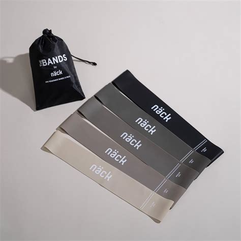 The Bands by Näck | Mini Resistance Bands | Set of 5 | Designed in ...