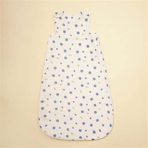 Bamboo Muslin Sleeping Bag - Blueberry