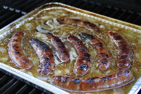 Grilled Hot Tub Beer Brats Recipe