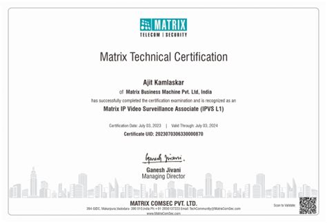 Matrix e-Learning Portal
