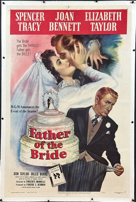 Father Of The Bride Vintage US One Sheet (1950) - ORIGINAL RELEASE – posterpalace.com