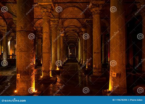The Basilica Cistern Sunken Palace in Istanbul, Turkey. Stock Photo ...