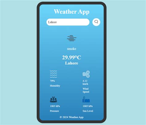 Image result for Weather Project in HTML CSS and JavaScript