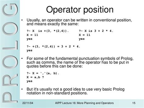 Image result for Prolog Operators